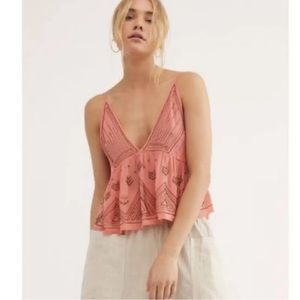 Free People Lost in You Beaded Tank